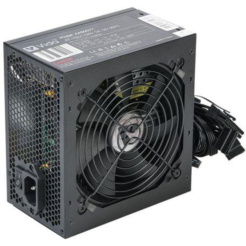 VIDA AA-500-YY power supply unit 500 W 24-pin ATX ATX Black