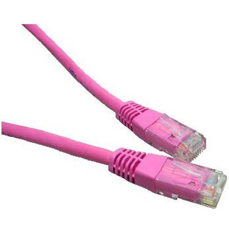 Cables Direct ERT-605P. Cable length: 5 m Cable standard: Cat6 Cable shielding: U/UTP (UTP) Connector 1: RJ-45 Connector 2: RJ-45 Product colour: Pink