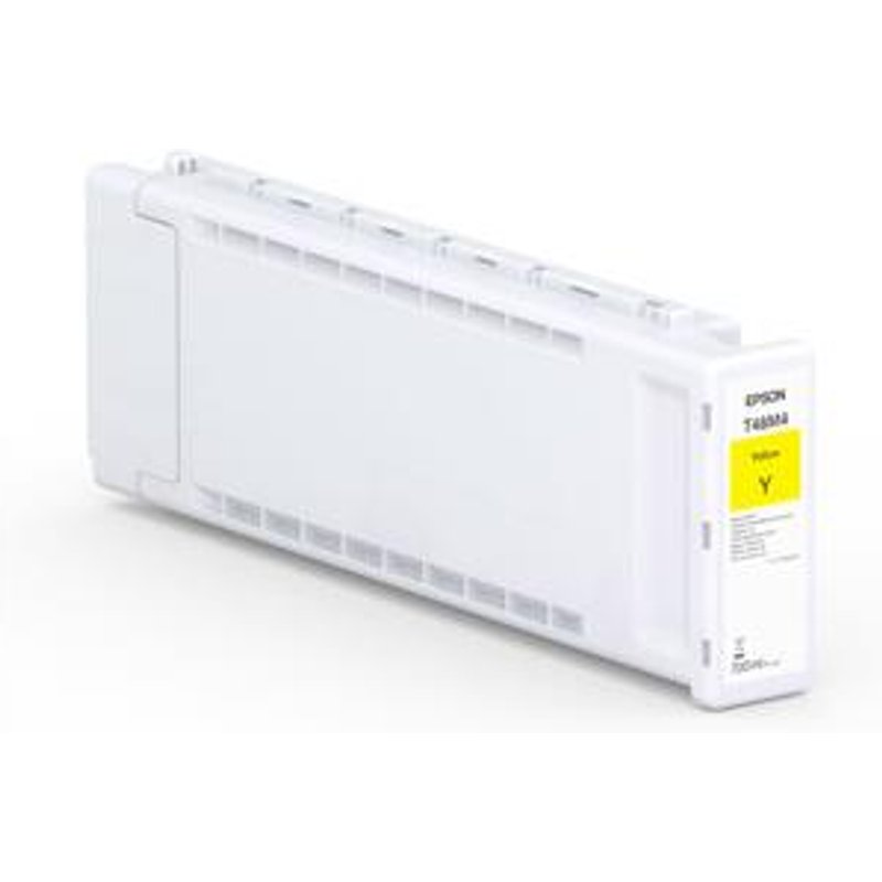 Epson Singlepack UltraChrome Pro 6 Yellow T48M4 (700ml). Colour ink type: Pigment-based ink Supply type: Single pack Colour ink volume: 700 ml Printing colours: Yellow Quantity per pack: 1 pc(s)
