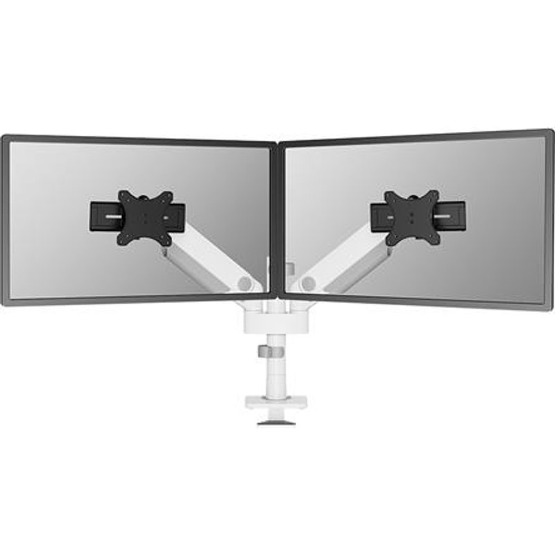 Neomounts DS65S-950WH2 Monitor arm 24-34" - gas spring - Topfix - multi-adjustable - 180-stop Clamp/Grommet 11 kg 61 cm (24") 86.4 cm (34") 100 x 100 mm White