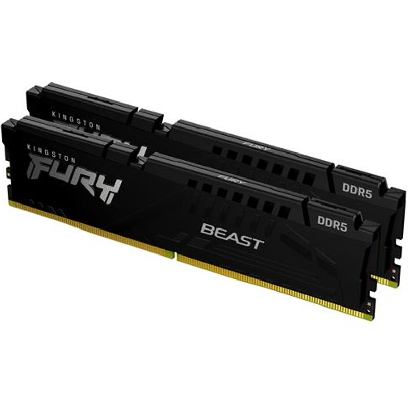 Kingston Technology FURY Beast 32GB 6000MT/s DDR5 CL36 DIMM (Kit of 2) Black EXPO. Component for: PC Internal memory: 32 GB Memory layout (modules x size): 2 x 16 GB Internal memory type: DDR5 Memory form factor: 288-pin DIMM CAS latency: 36
