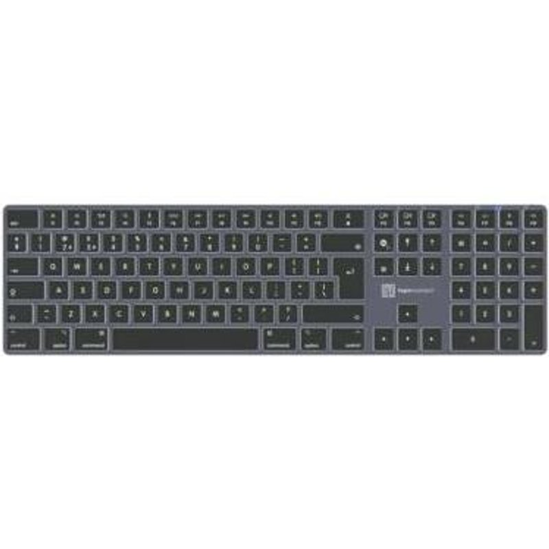Logickeyboard SKB-TM-UK keyboard Home USB + Bluetooth QWERTY UK English Titanium