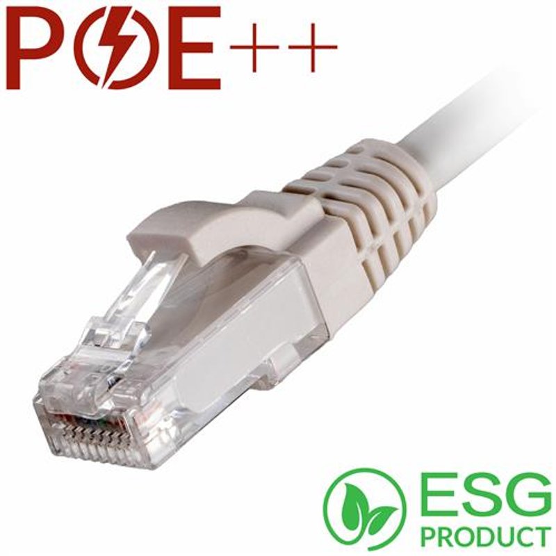 Cablenet 0.5m Cat6 RJ45 White U/UTP LSOH 24AWG Snagless Booted Patch Lead (PK 100)