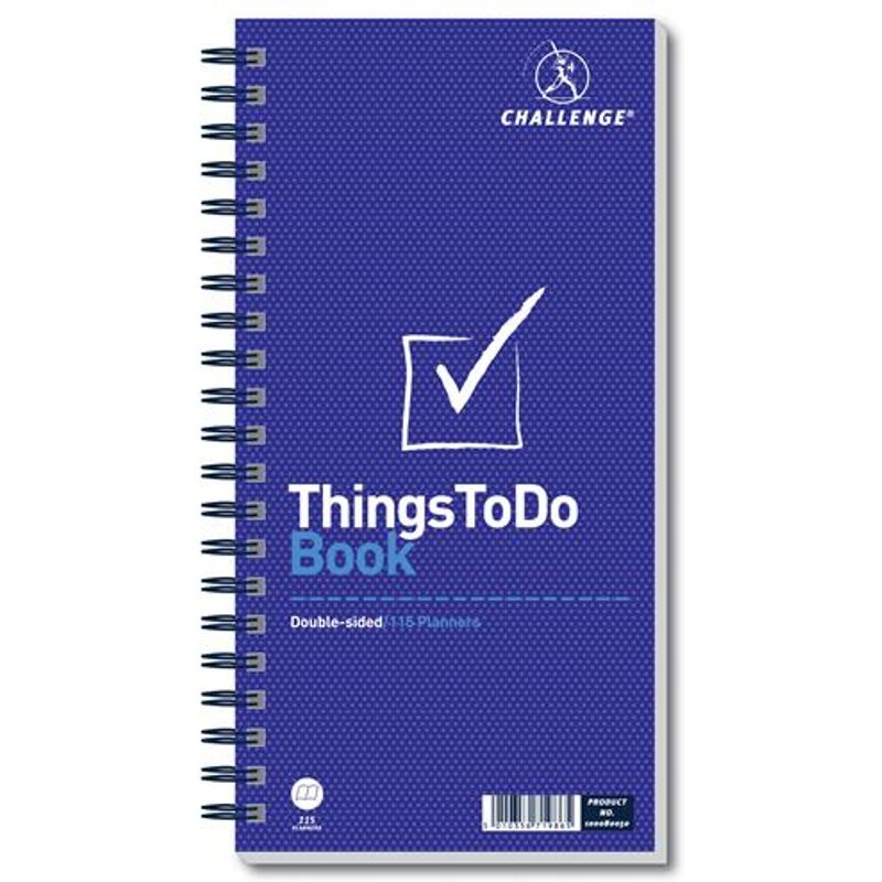 Challenge 280x141mm Things To Do Today Book Wirebound 115 Pages - 100080050