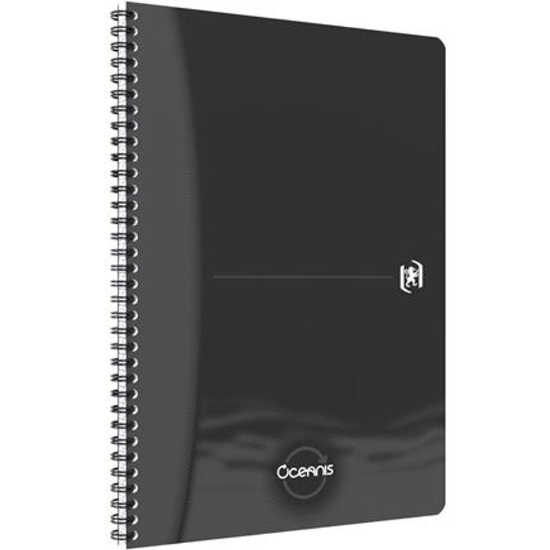 Oceanis A4 Twin Wire Notebook Ruled Black - 400180067