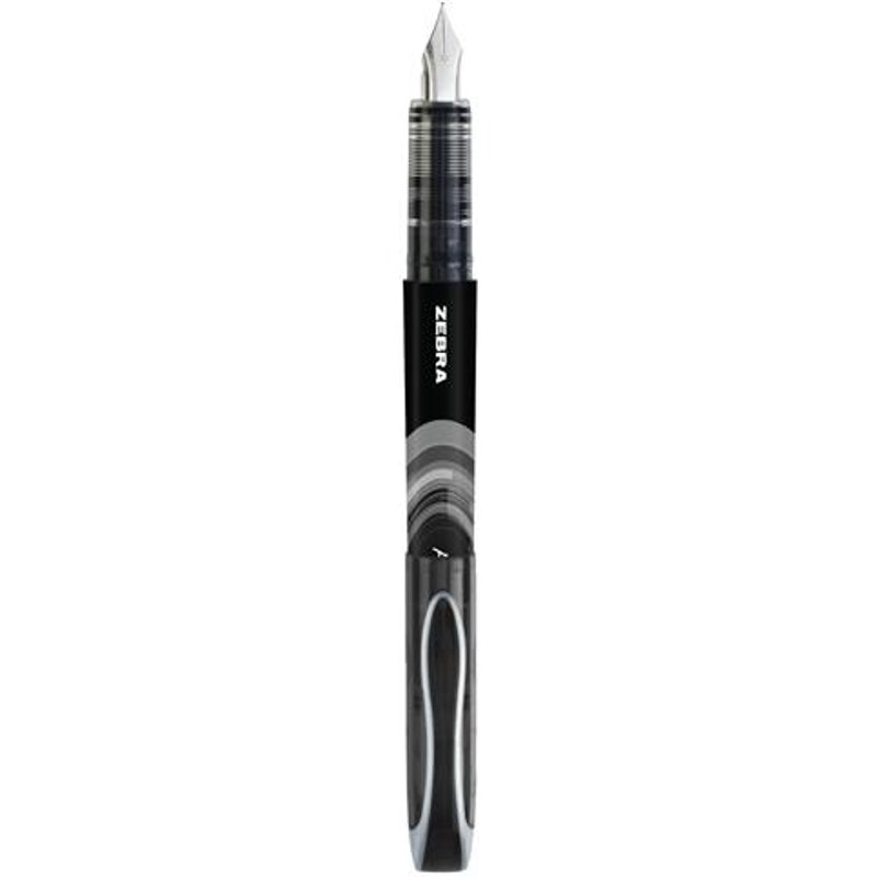 Zebra Fuente Disposable Fountain Pen Black (Pack 12) - 69481