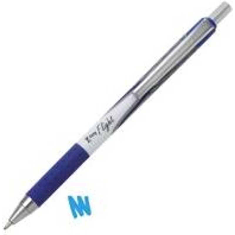 Zebra Z-Grip Flight Ballpoint Pen 1.2mm Tip 0.6mm Line Blue (Pack 12) - 13302