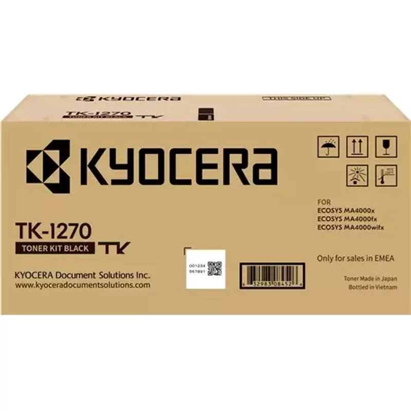 Kyocera 1T0C140NL0/TK-1270 Toner-kit black. 10K pages ISO/IEC 19752 fo
