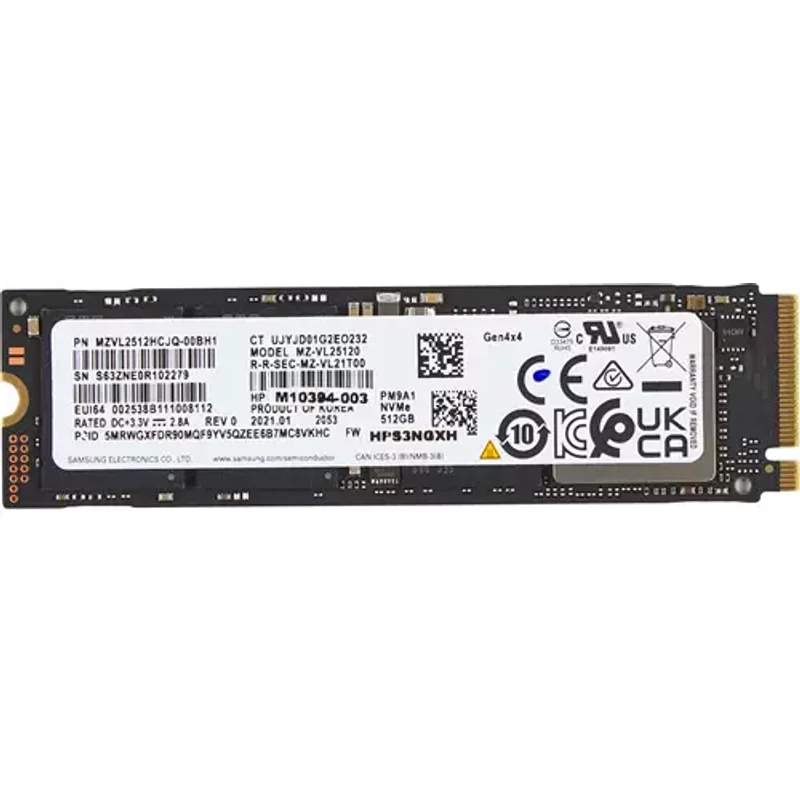 HP 512GB PCIe-4x4 NVMe M.2 SSD PCI Express 4.0