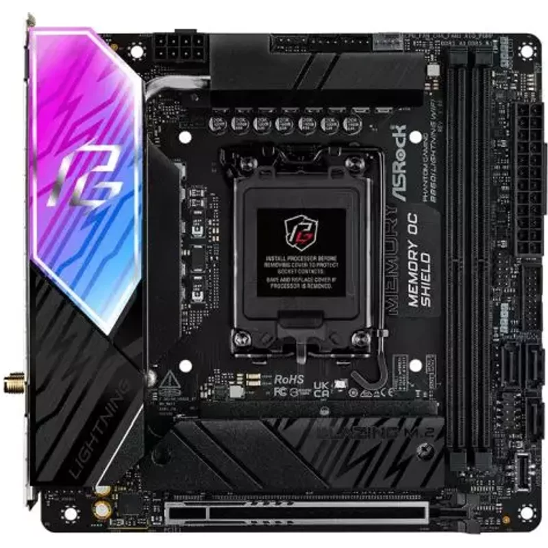 Asrock B860I Lightning WiFi Intel B860 LGA 1851 (Socket V1) mini ITX