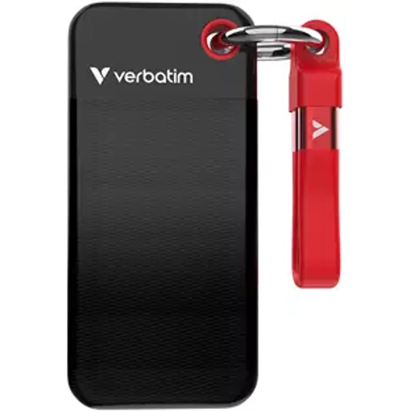 Verbatim Pocket SSD USB 3.2 Gen 2 2TB Black/Red
