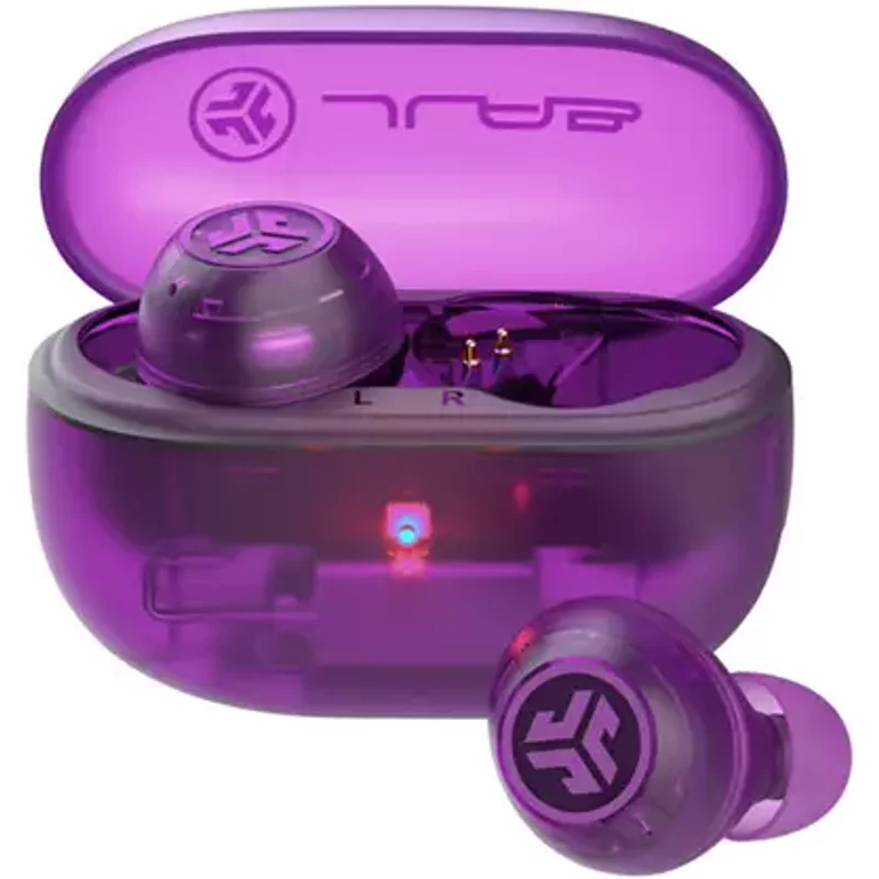 JLab Go Pop ANC Headset True Wireless Stereo (TWS) In-ear Calls/Music Bluetooth Purple Transparent