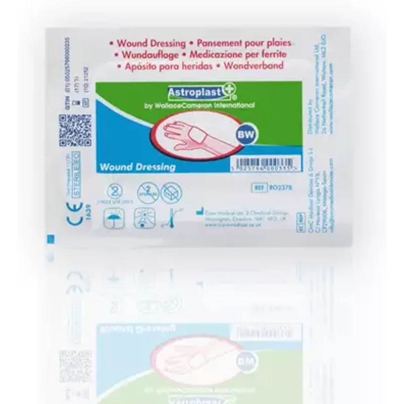 Astroplast Burn/Wound Lint Pad 72mm x 50mm (Pack 25) - 1403014