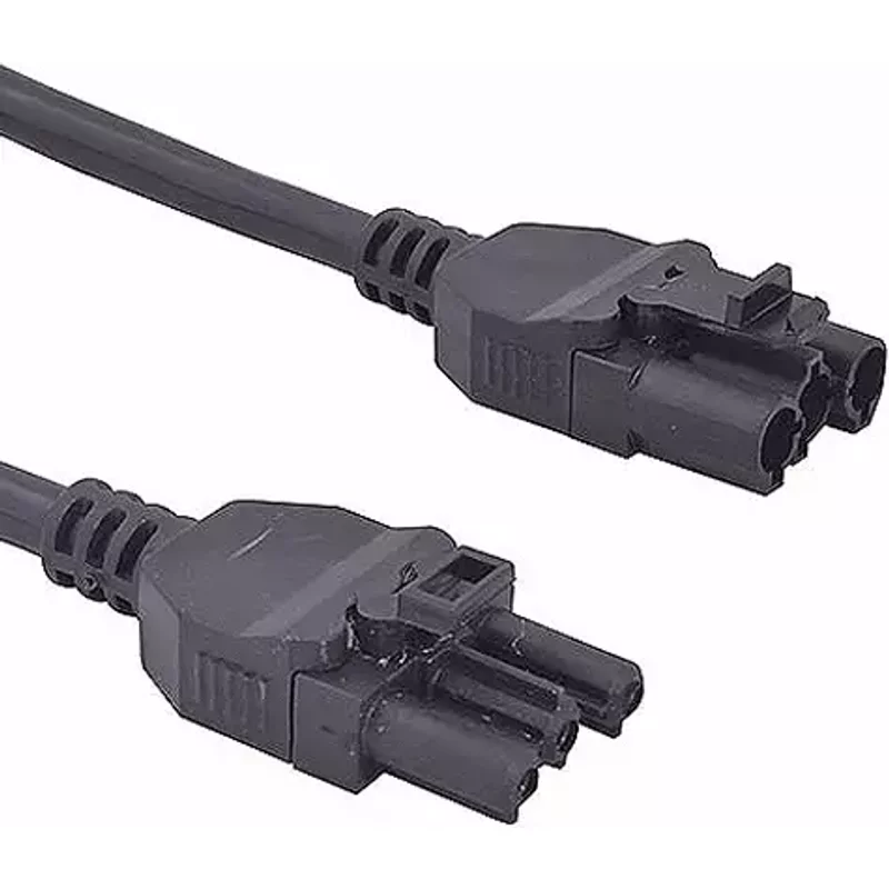 Cablenet 1m GST18 Male - Female Wieland Black PVC Power Leads