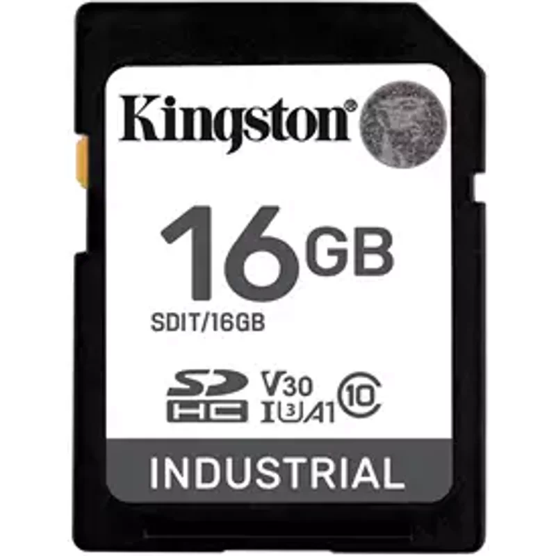 Kingston Technology 16G SDHC Industrial pSLC 16 GB SDHC Class 10 UHS-I 100 MB/s 80 MB/s