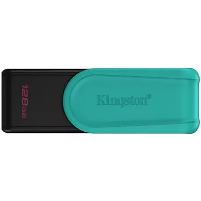 Kingston Technology DataTraveler 128GB Portable USB 3.2 Gen 1 Exodia S (Black/Turquoise)