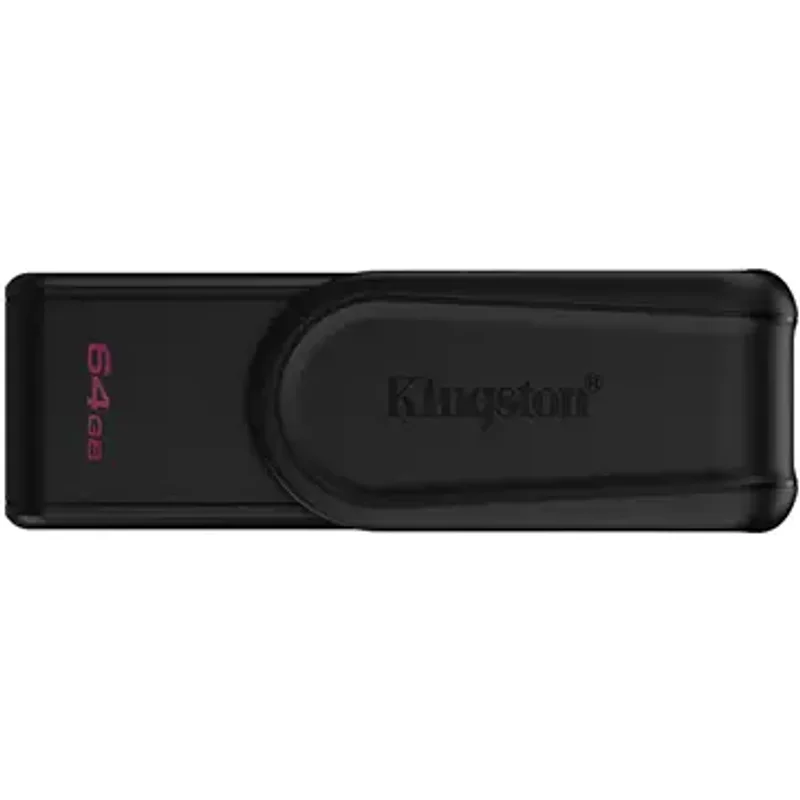 Kingston Technology DataTraveler 64GB Portable USB 3.2 Gen 1 Exodia S (Black/Black)