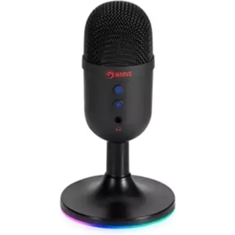 Marvo Scorpion MIC-06 Blast 40 USB RGB Noise Cancelling Wired Microphone (Black)