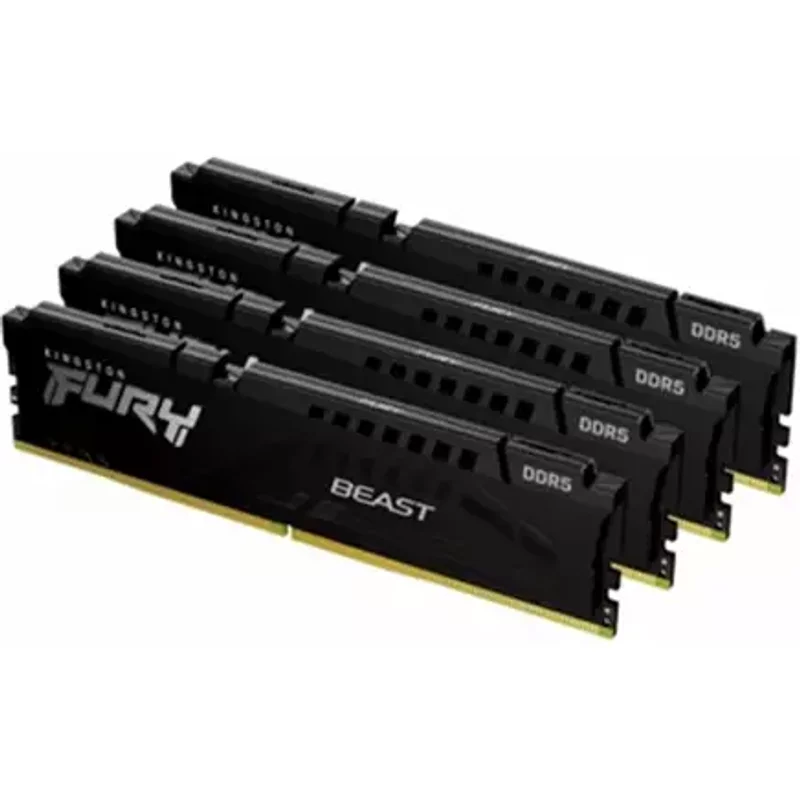 Kingston Technology FURY Beast 128GB 5600MT/s DDR5 CL40 DIMM (Kit of 4) Black XMP