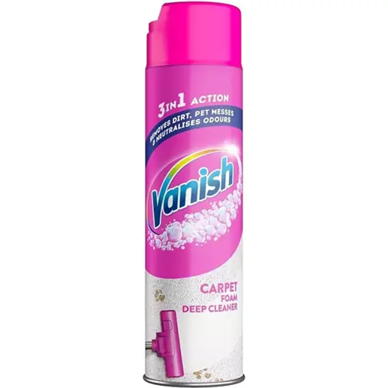 Vanish Carpet Deep Clean 3 in 1 Foam 600ml - 3271448