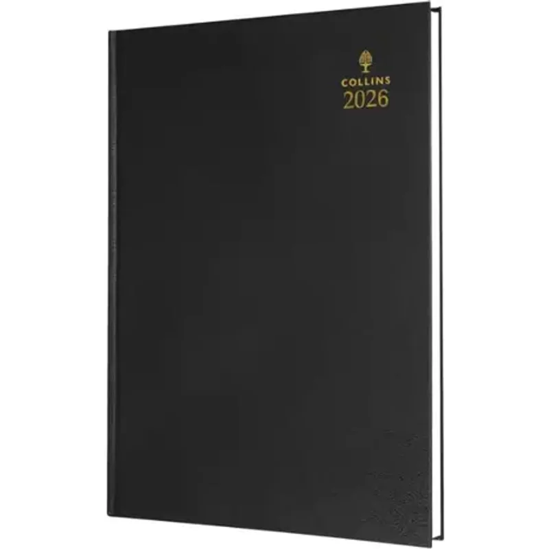Collins 35 Desk Diary A5 Week to View 2026 Black 35.99-26 - 823309
