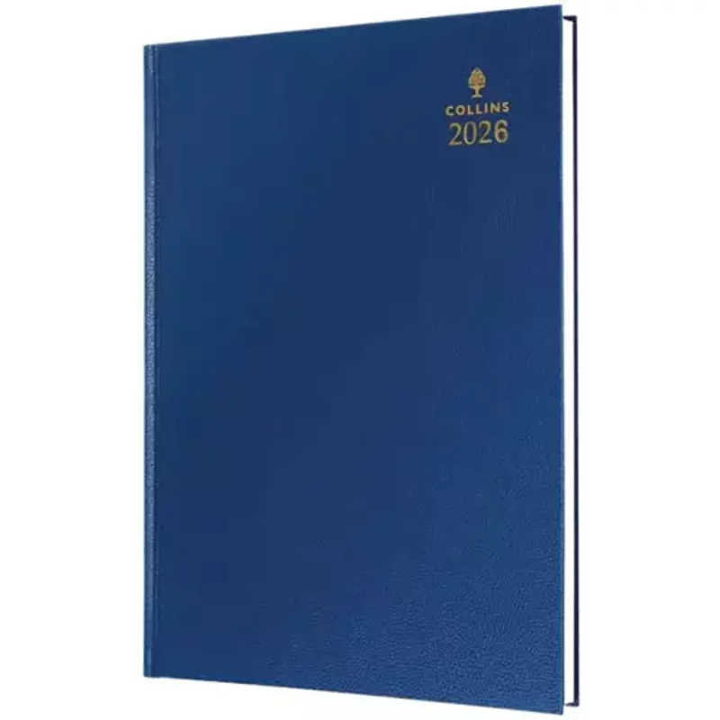 Collins 35 Desk Diary A5 Week to View 2026 Blue 35.60-26 - 823310