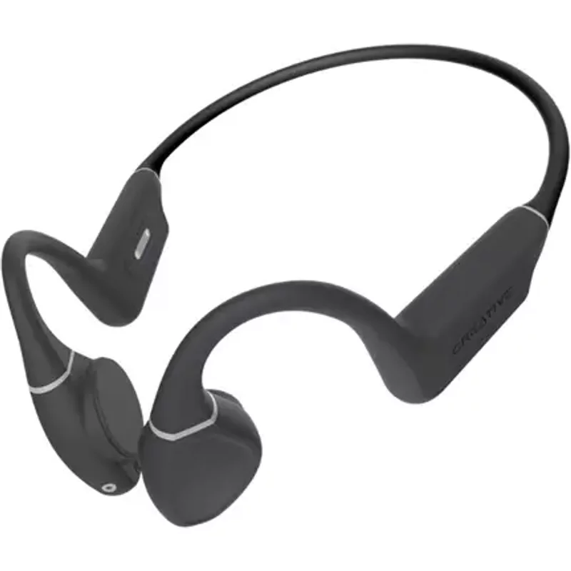 Creative Outlier Free+ Wireless Bone Conduction Headphones with Adjustable Transducers - Black Grey