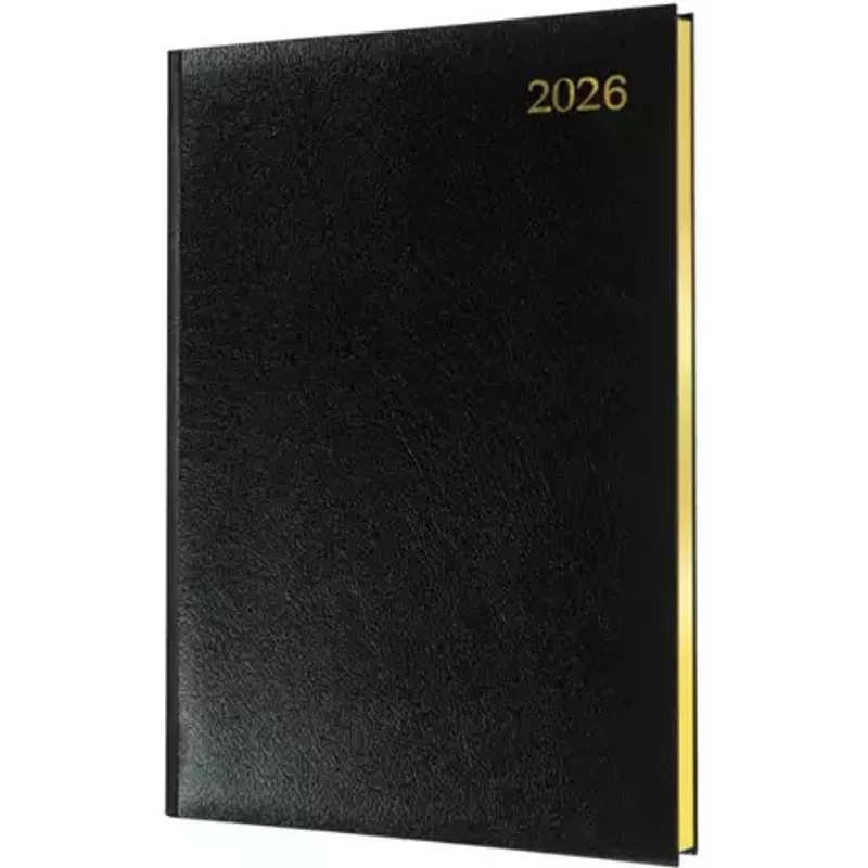 Collins QB7 Desk Diary A4 Week to View Appointment 2026 Black QB7.99-26 - 822140