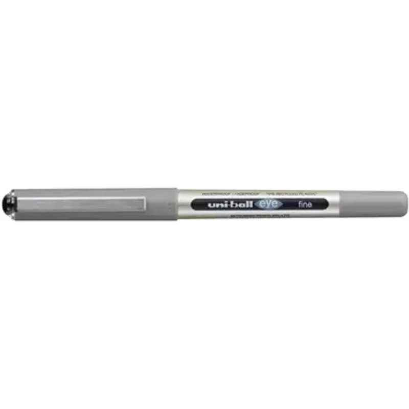 uni-ball Eye Fine UB-157 Liquid Ink Rollerball Pen 0.7mm Tip 0.5mm Line Black Eco 70% Recycled Plastic (Pack 12) - 315150000