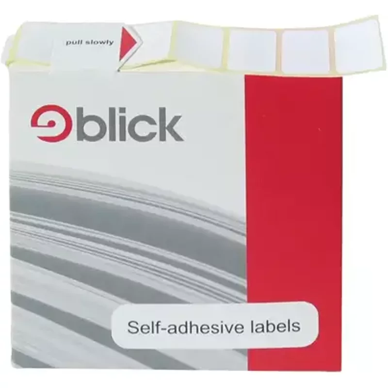 Blick Labels Dispenser Pack White D2437 24x37mm (Pack 640 Labels) - RS008750