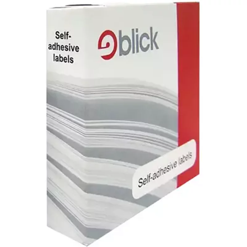 Blick Labels Dispenser Pack White D2550 25x50mm (Pack 400 Labels) - RS008958