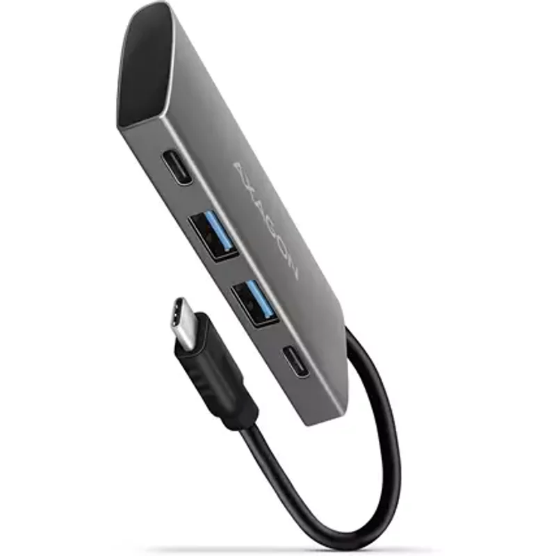 Axagon HMC-4G2 USB 3.2 Gen 2 10 Gbps hub 2x USB-A 2x USB-C 13cm USB-C cable