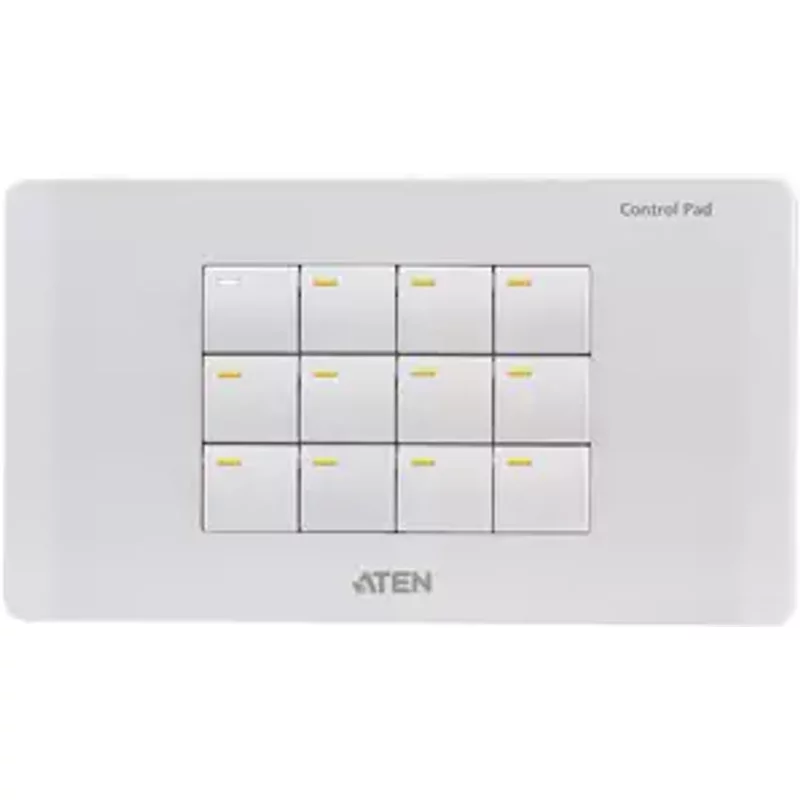 ATEN Control System-12-button Control. Product colour: White Certification: RoHS. Width: 147.6 mm Depth: 48.4 mm Height: 83.2 mm