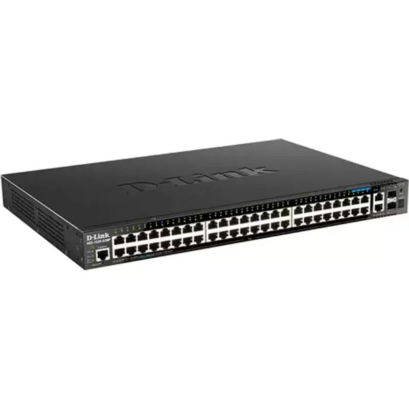 D-Link DGS-1520-52MP Managed L3 Gigabit Ethernet (10/100/1000) Power over Ethernet (PoE) 1U Black