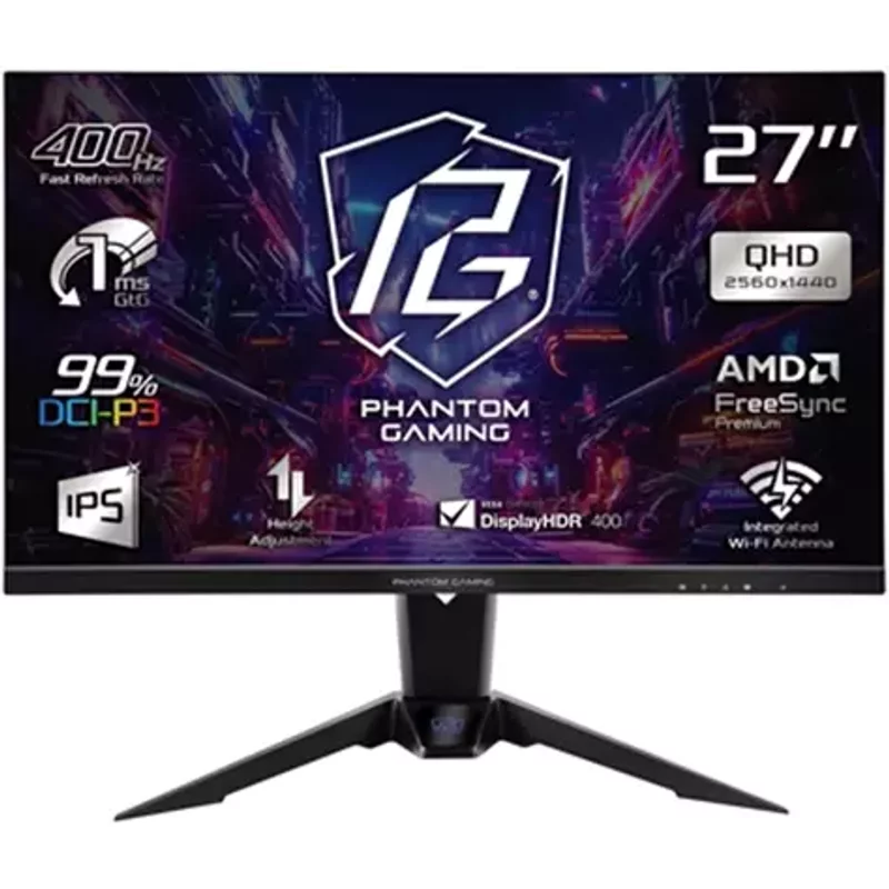 Asrock PG27QFW2A computer monitor 68.6 cm (27") 2560 x 1440 pixels Quad HD LCD Black