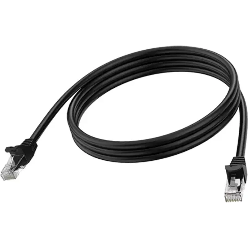 Vision TC 2MCAT6A/BL networking cable Black 2 m Cat6a U/UTP (UTP) Round