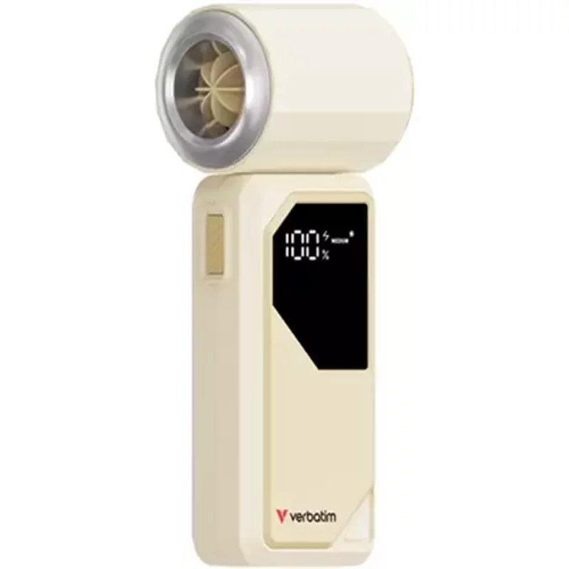 Verbatim CoolnGo AirJet Handheld Fan White/Silver