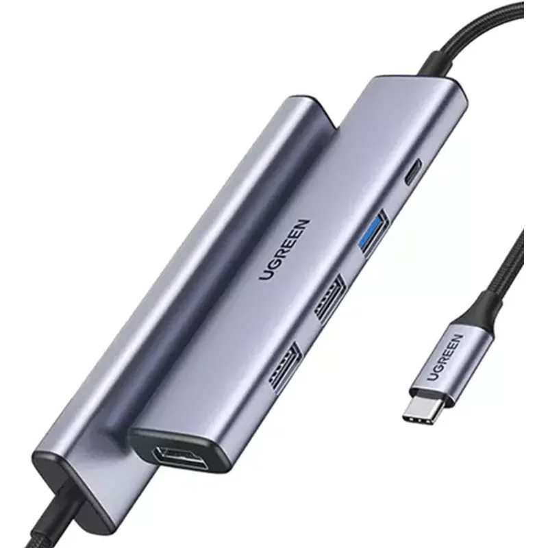 Ugreen 15495 laptop dock/port replicator Wired USB 3.2 Gen 1 (3.1 Gen 1) Type-C Grey