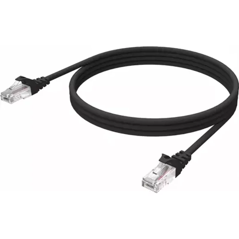 Vision TC 1MCAT6A/BL networking cable Black 1 m Cat6a U/UTP (UTP) Round
