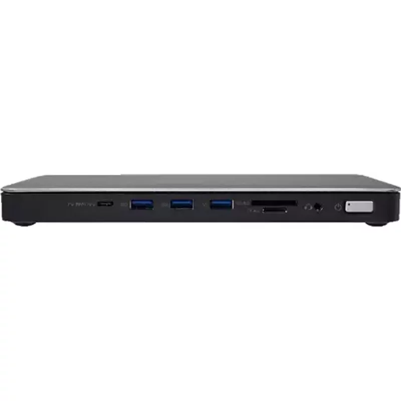 V7 DOCKTB4PT Wired Thunderbolt 4 3.5 mm Black Silver MicroSD (TransFlash) SD 2.5 Gbit/s