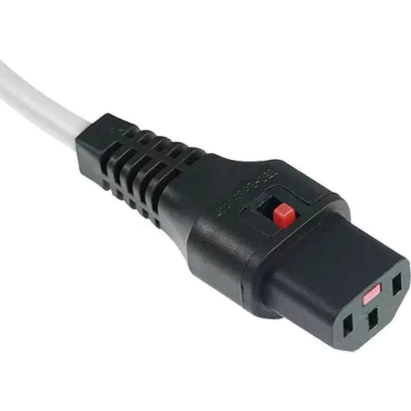 Cablenet 0.5m IEC C14 - IEC C13 IEC Lock White PVC 1.0mm Power Leads