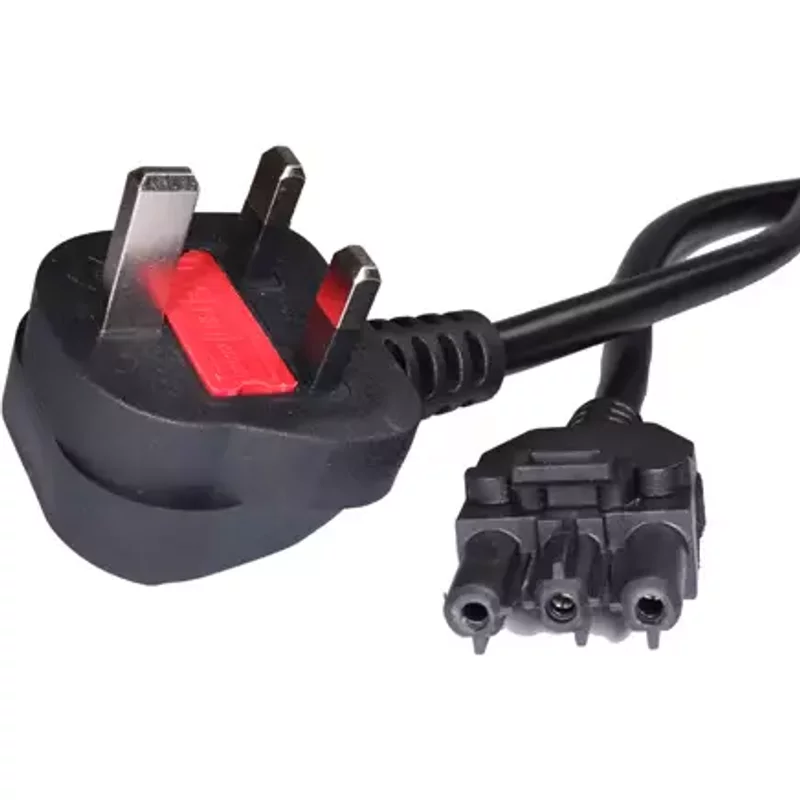 Cablenet 1m GST18 Female - UK 13Amp Plug Wieland Black PVC Power Leads