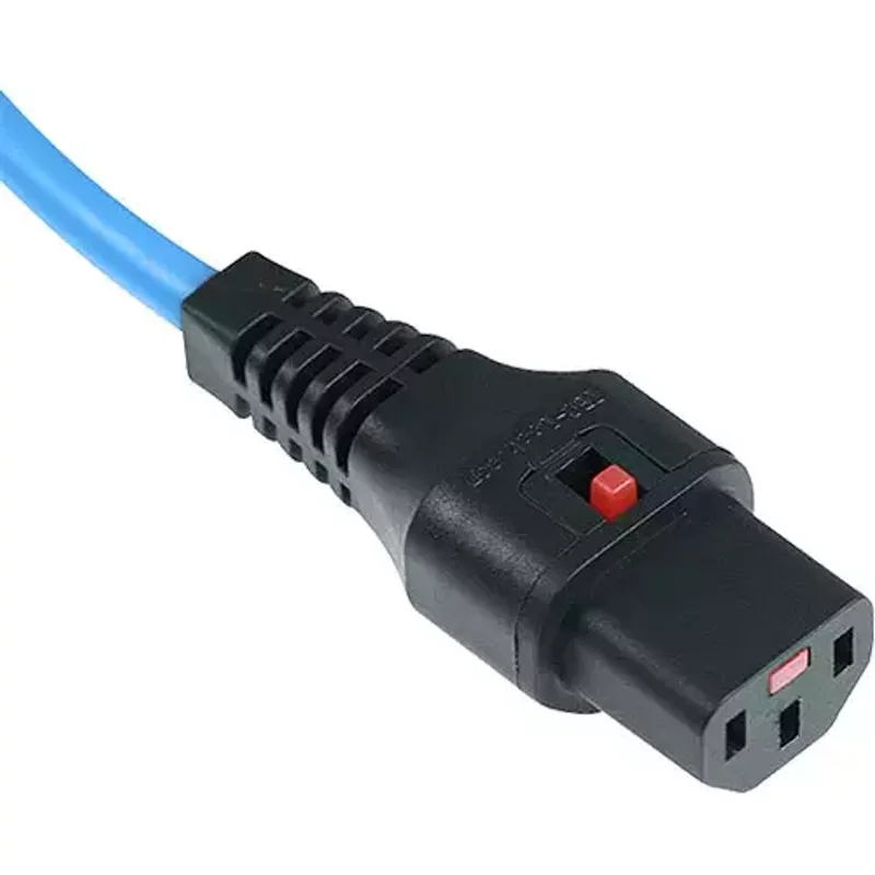 Cablenet 3m IEC C14 - IEC C13 IEC Lock Blue PVC 1.0mm Power Leads