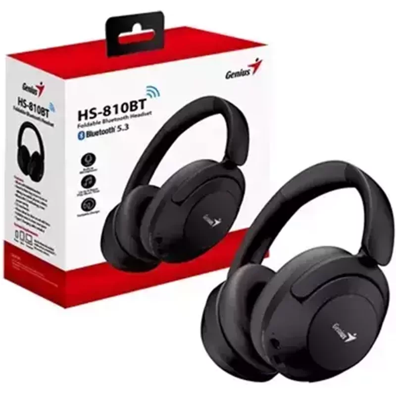 Genius HS-810BT Headset Wired & Wireless Head-band Calls/Music USB Type-C Bluetooth Black