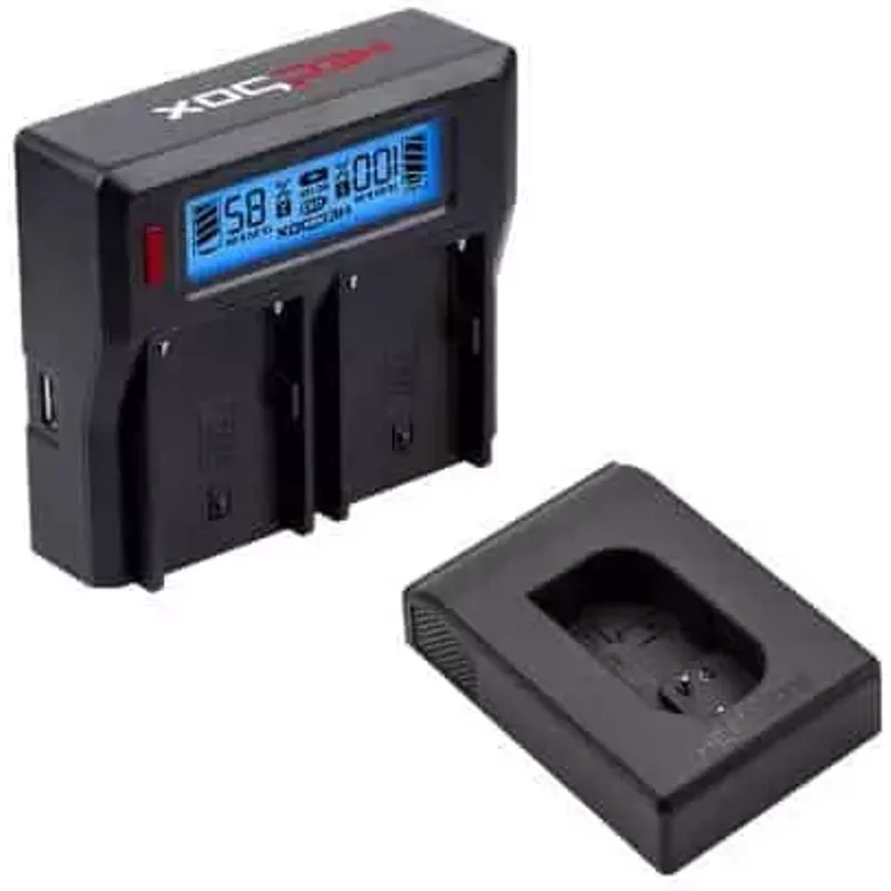 Dual Battery Charger with Battery Charger Plate - Panasonic: DMW-BLK22