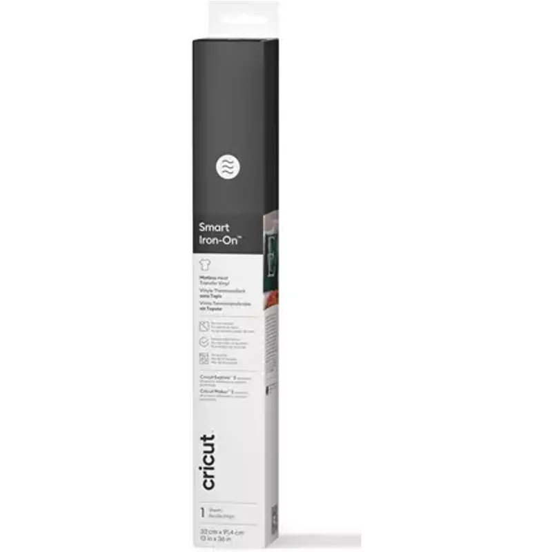 Cricut Smart Iron-On Matless Heat Transfer Vinyl Black- 3 pack