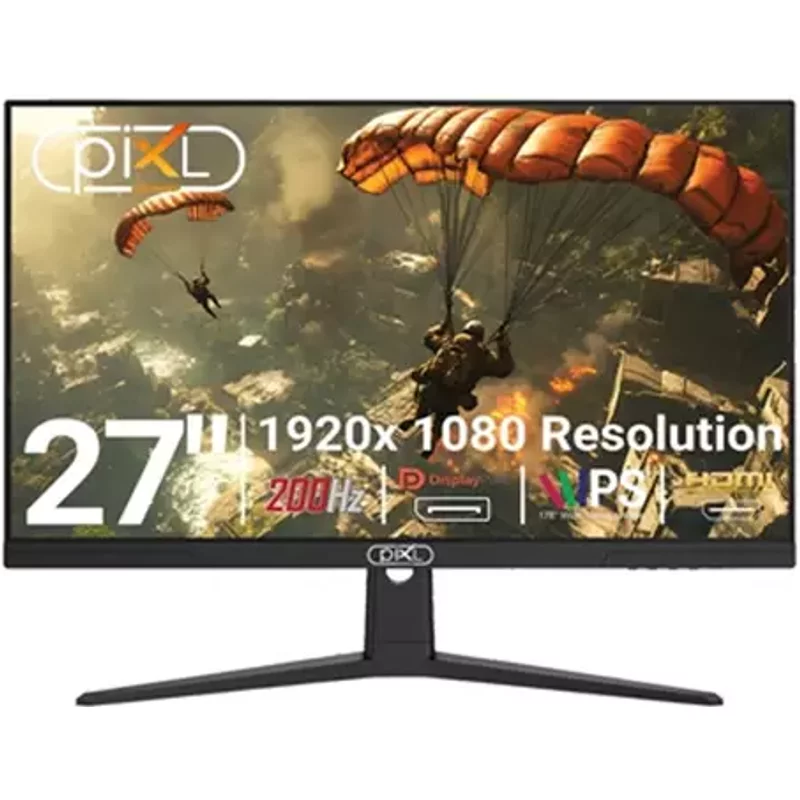 piXL X-Series GS27IDPHA 27 Inch Full HD IPS Gaming Monitor with 200Hz Refresh Rate 1920 x 1080 Resolution 0.5ms Response Time HDMI 2.0 & DisplayPort 1.4