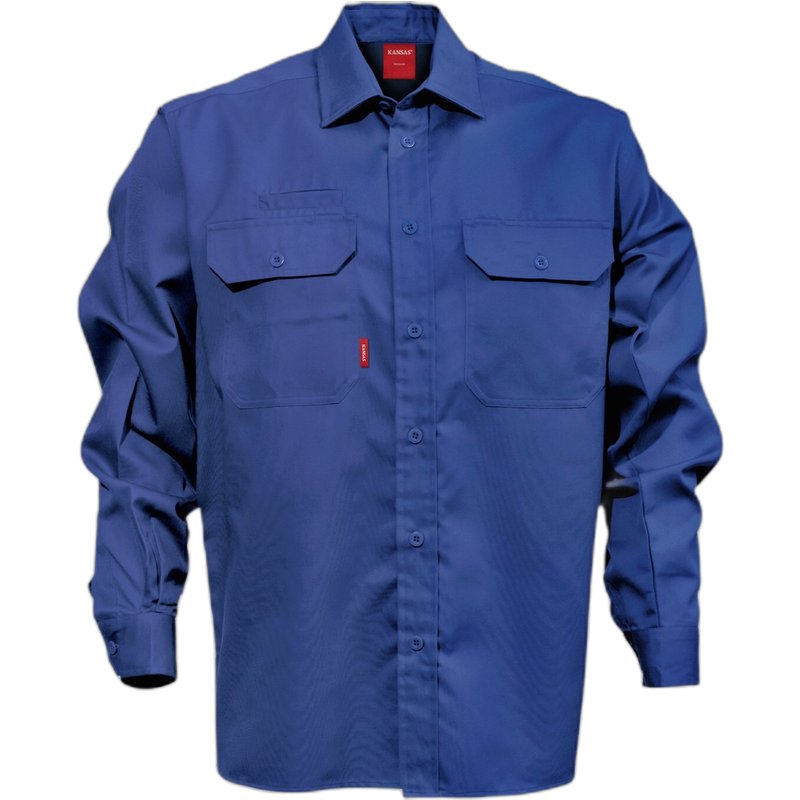 Long-sleeved cotton shirt Fristads 7386 BKS