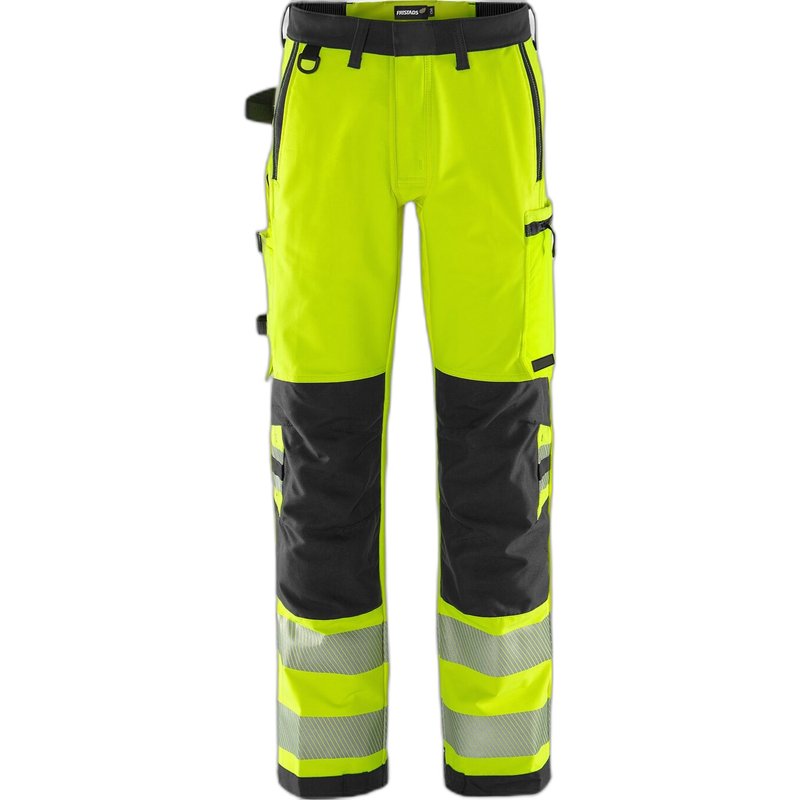 High visibility work trousers class 2 Fristads Green 2645 GSTP