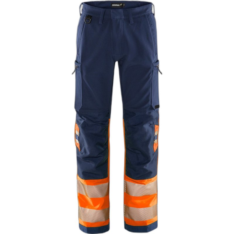 Class 1 high visibility work trousers Fristads Green 2647 GSTP